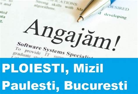 locuri de munca filiasi 2023  Orase Bucuresti; Iasi; Brasov; Timisoara; Oradea; Cluj-Napoca;